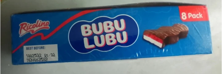 Ricolino Bubu Lubu Marshmallow & Strawberry Gummy 8 Pack - photo 4