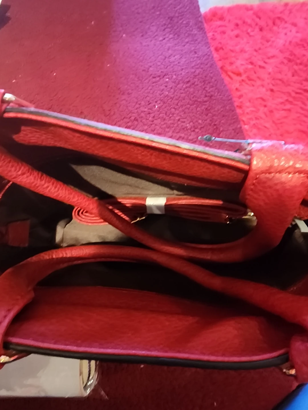 Women's Plaid Tote Bag and Wallet Set - photo 4