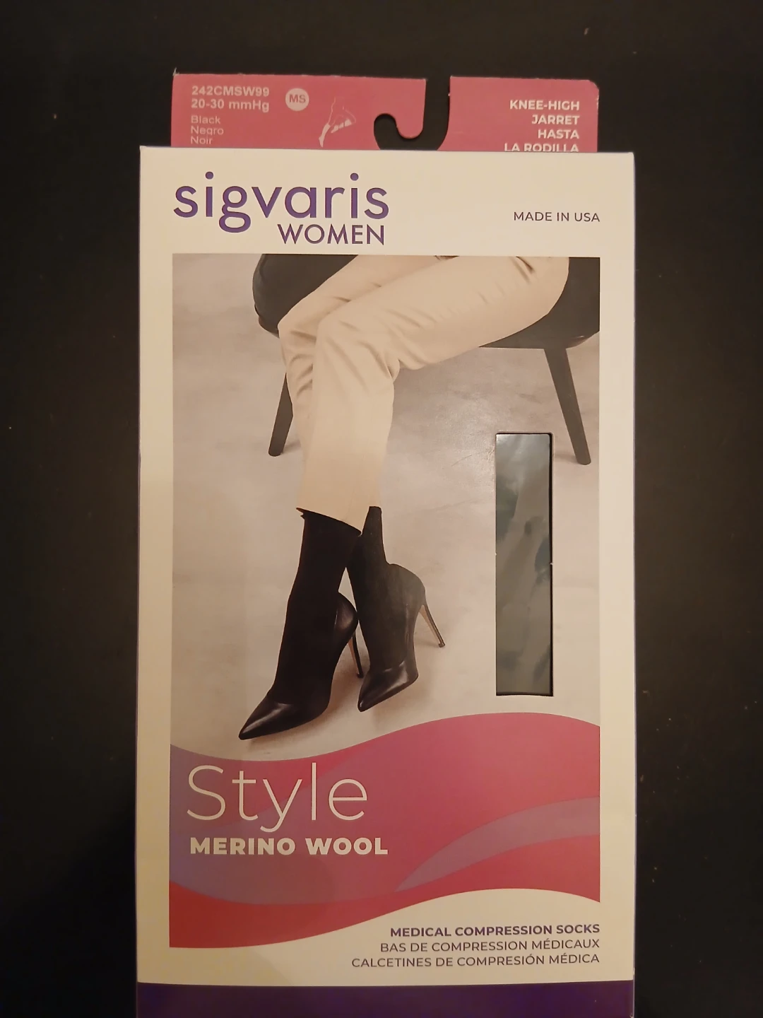 New Unopened Women's Sigvaris Compression Socks