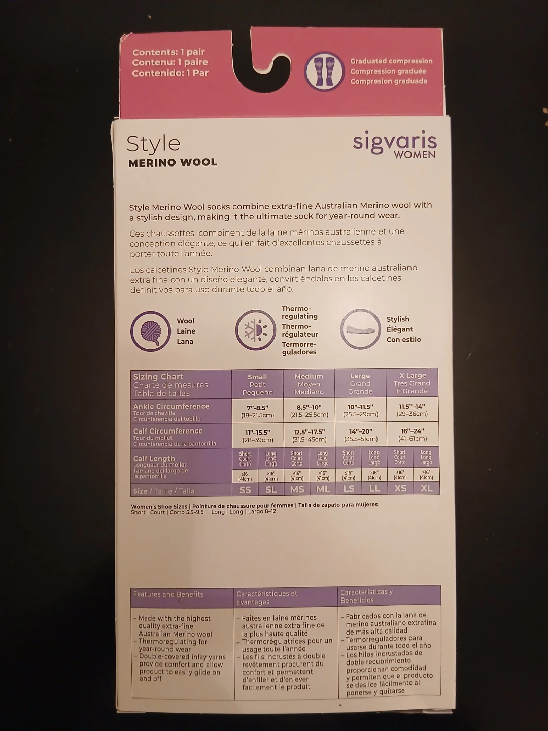 New Unopened Women's Sigvaris Compression Socks - photo 2