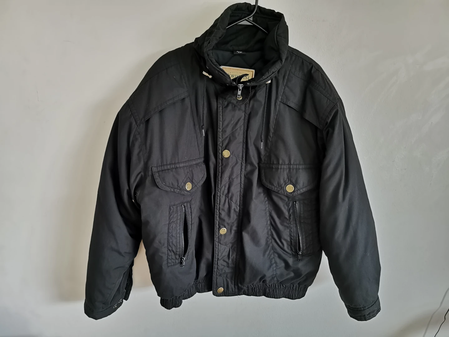 Vintage Northwest Territory Men's Bomber Black Jacket