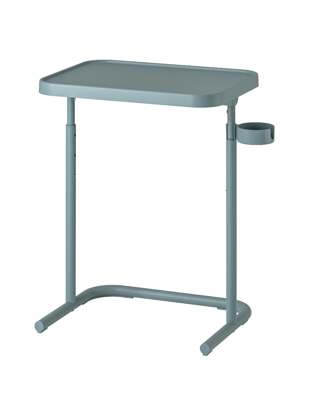 IKEA Blue Side Table with Cup Holder