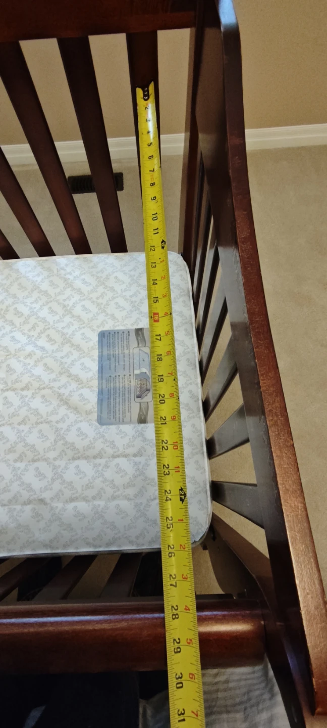 Wooden Crib with Mattress - photo 5