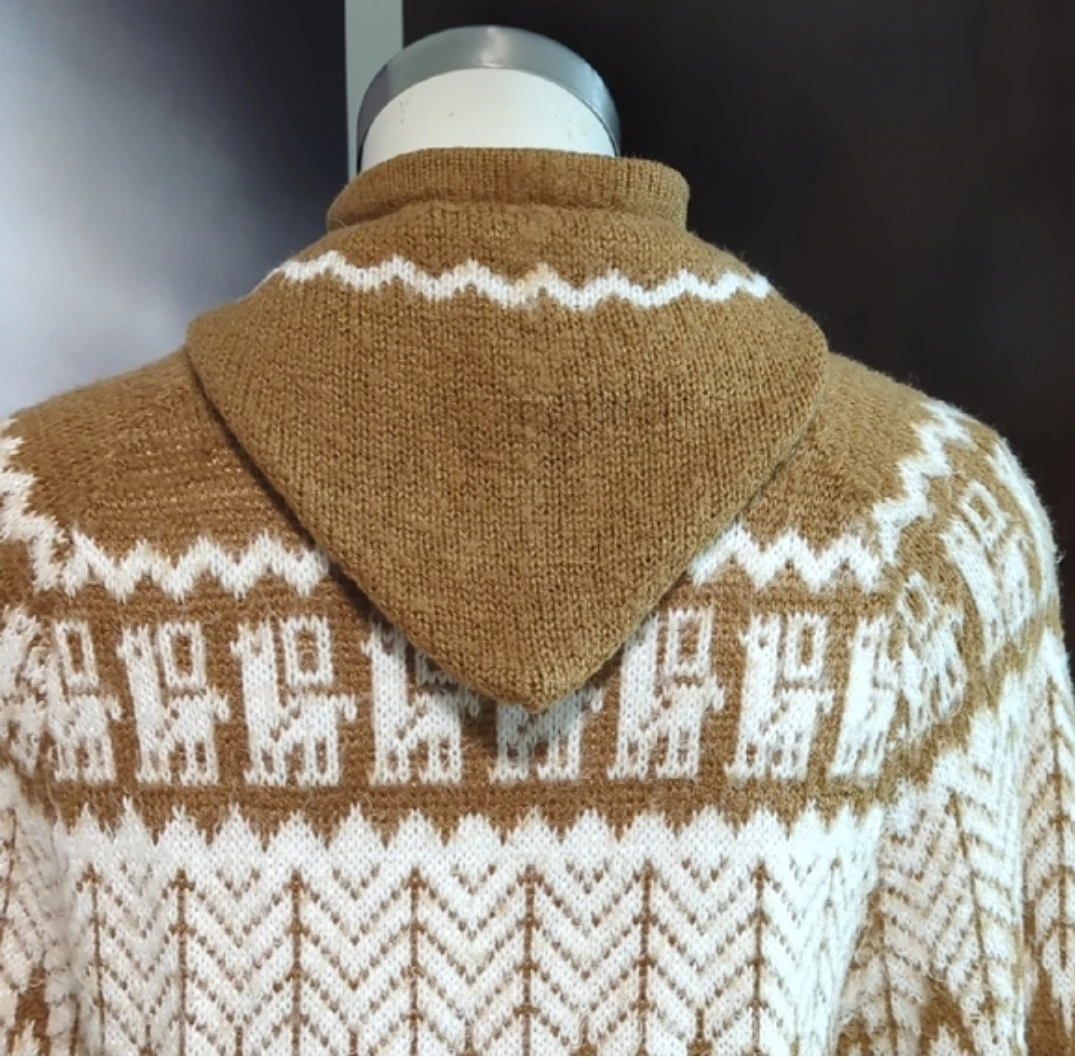 Hooded Alpaca Wool Blend Sweater - photo 3