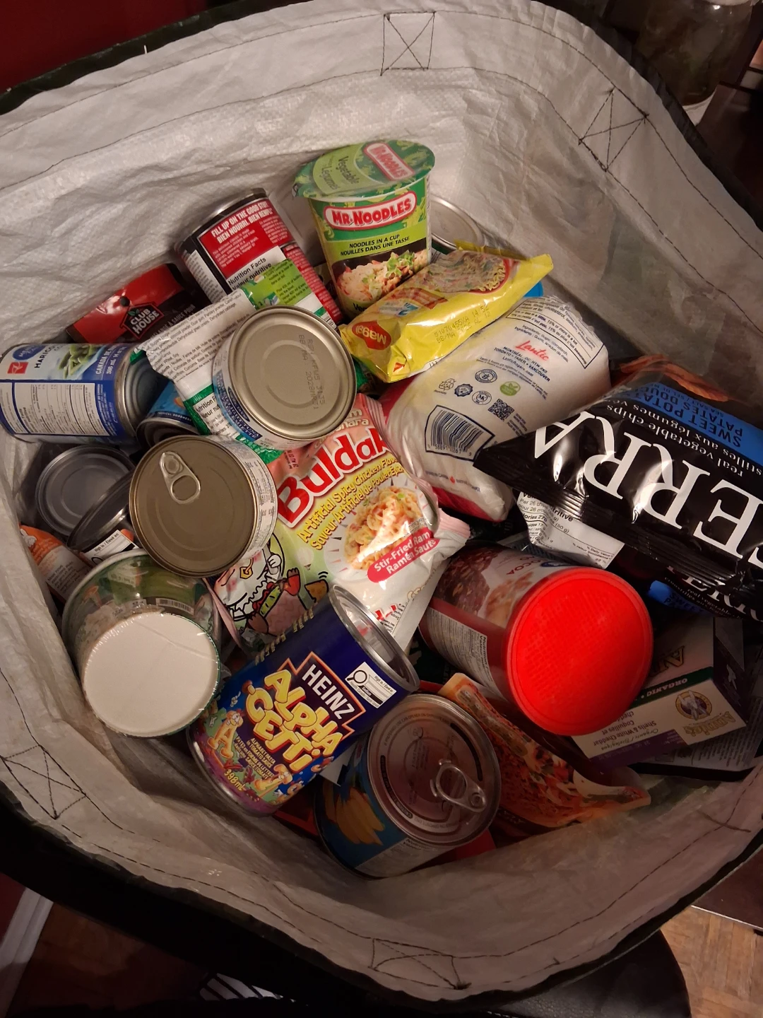 Bag of Assorted Groceries