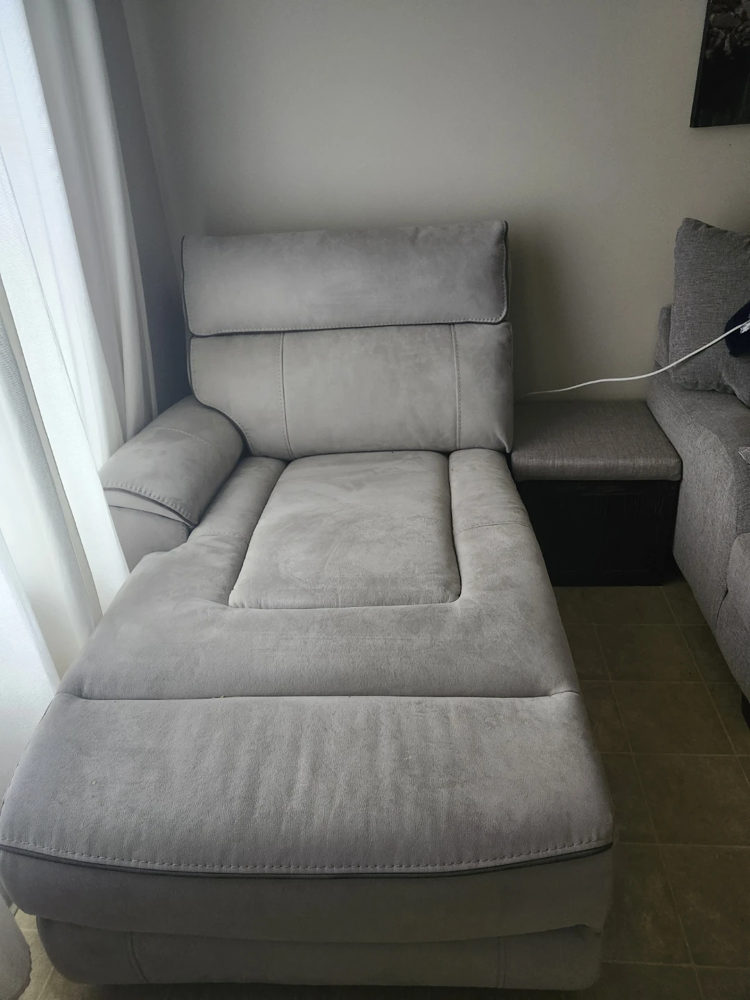 Patterned Accent Chair with Throw Pillow - photo 2