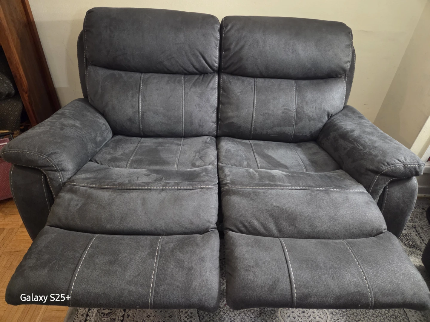 Grey Loveseat Recliner