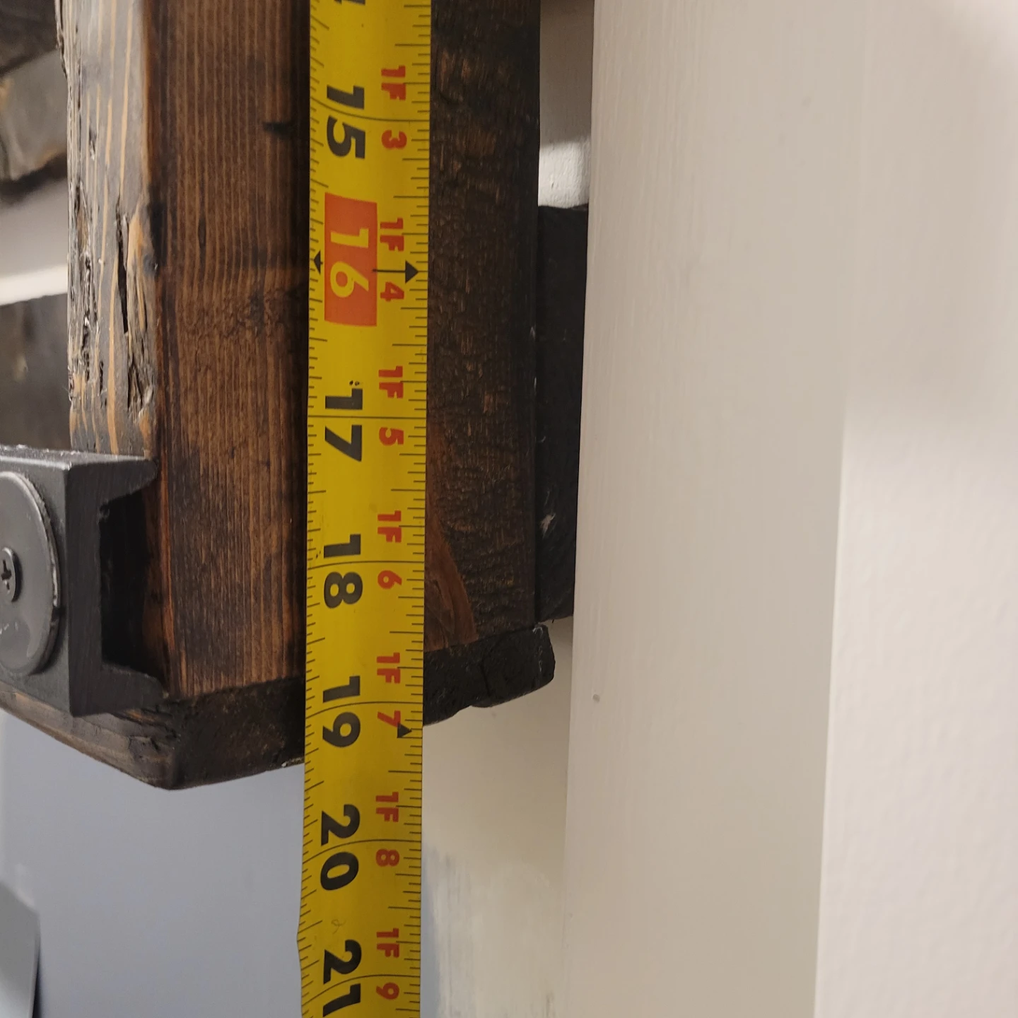 Shelf - wood & metal - photo 4