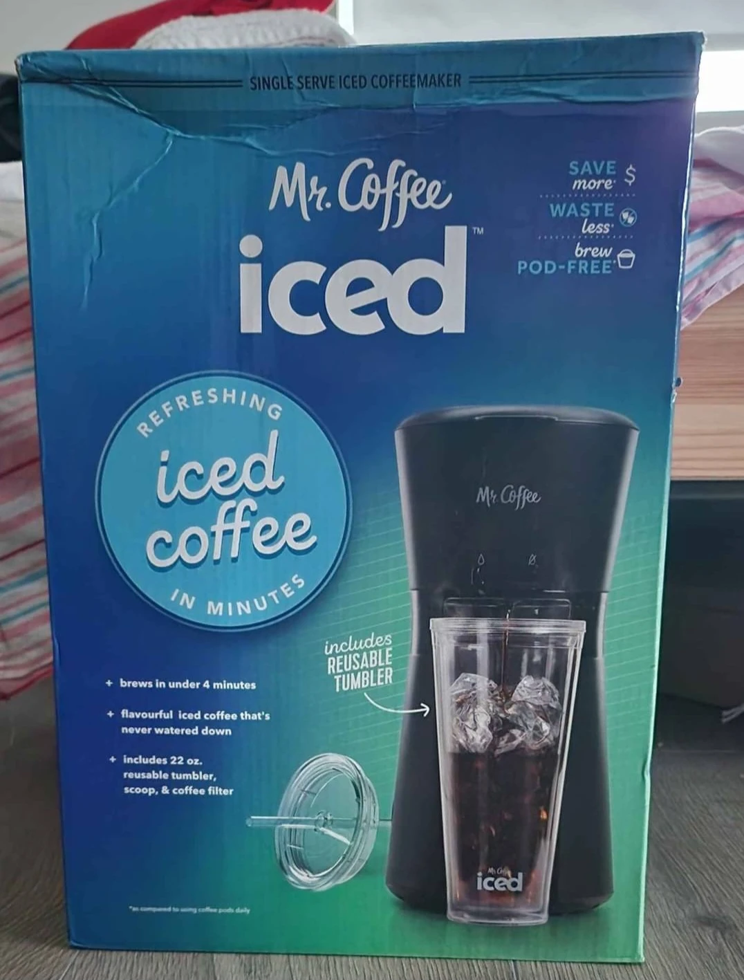 Mr. Coffee Iced Single Serve Coffee Maker with Tumbler