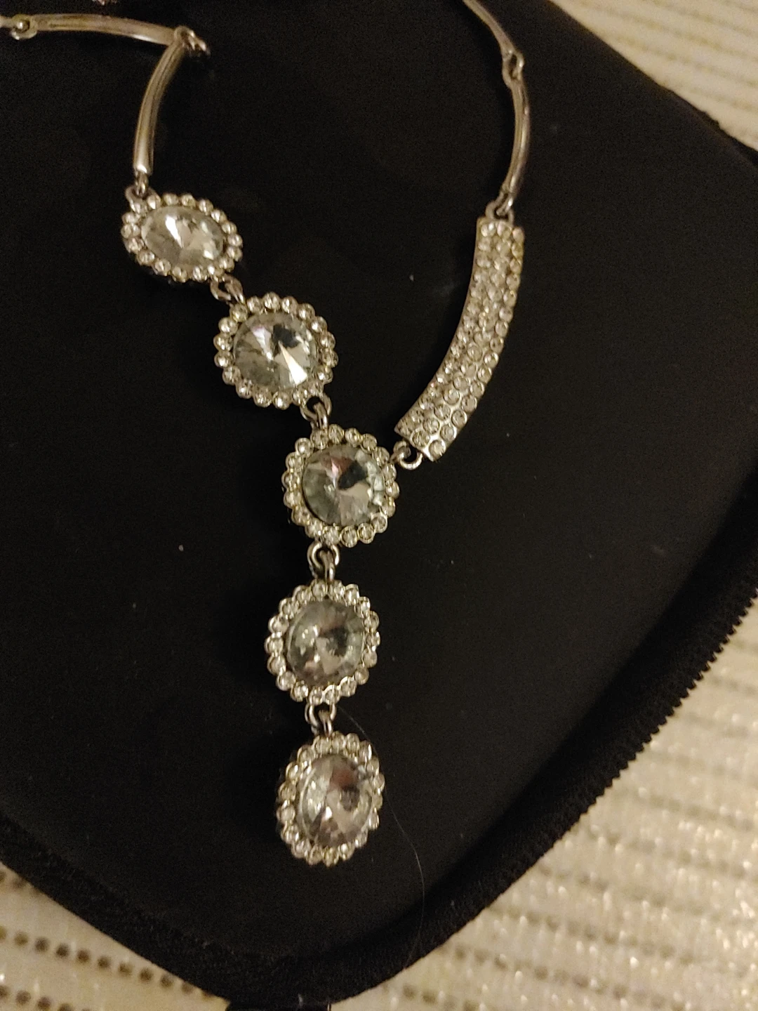 Sparkly Rhinestone Y-Drop Necklace - photo 2