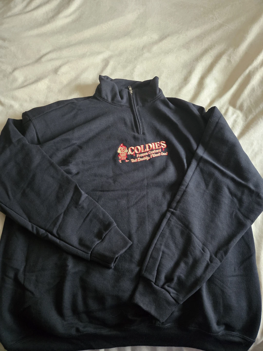 Jerzees NuBlend Coldies Frozen Custard Quarter Zip Sweatshirt XL