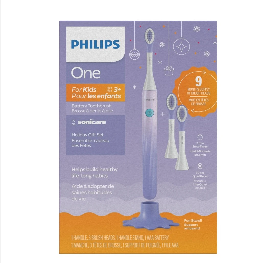 Philips One Kids Battery Toothbrush Holiday Gift Set