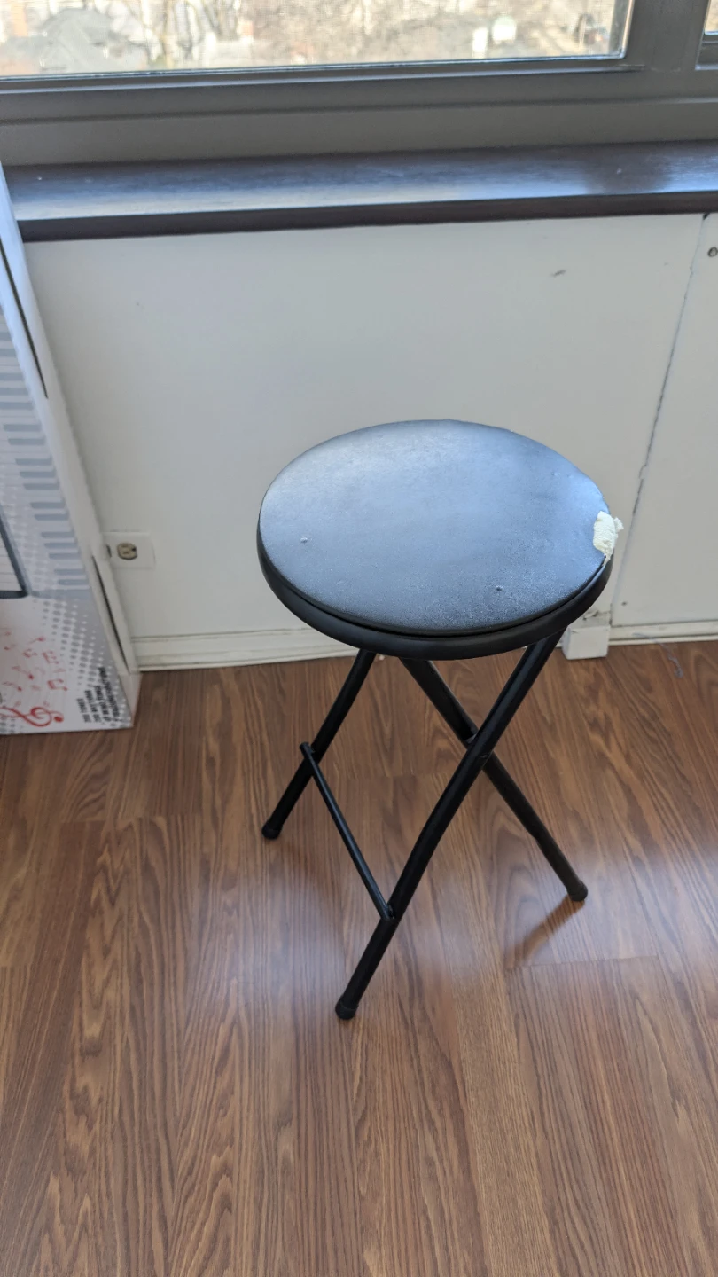 Black Folding Stool - photo 2