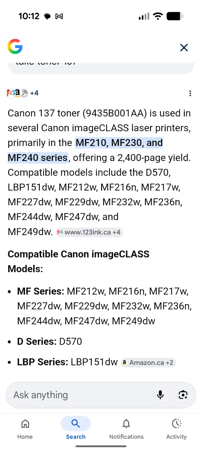 Moustache MTC-137 Compatible Black Toner Cartridge for Canon 137 - photo 2