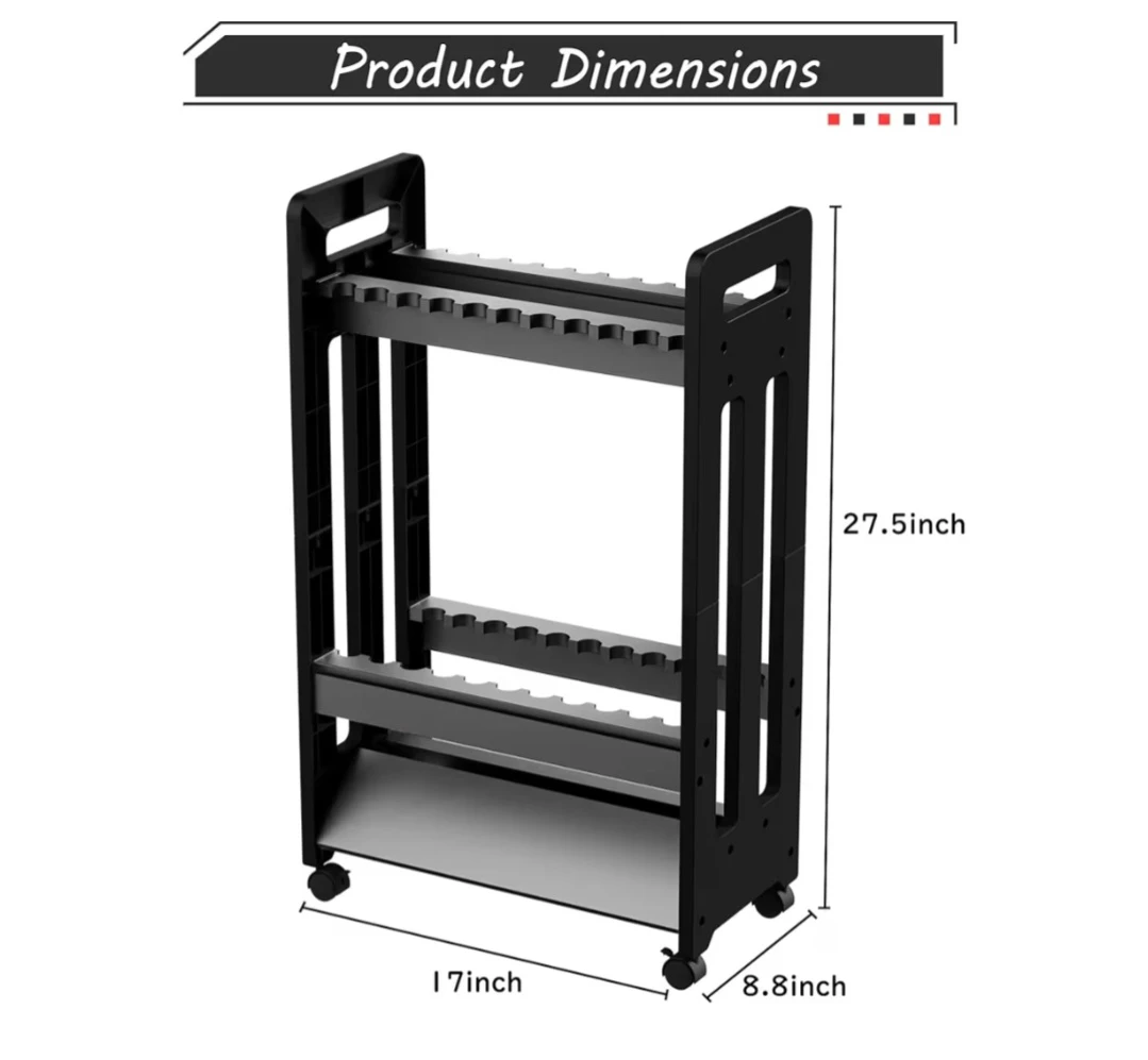 Fishing Rod Holder Rack with Wheels - photo 2