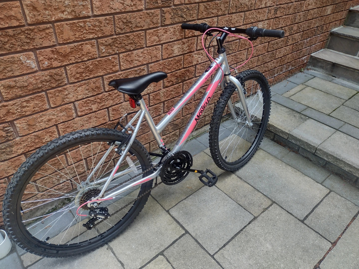 Movelo Mountain Bike - Silver and Pink
