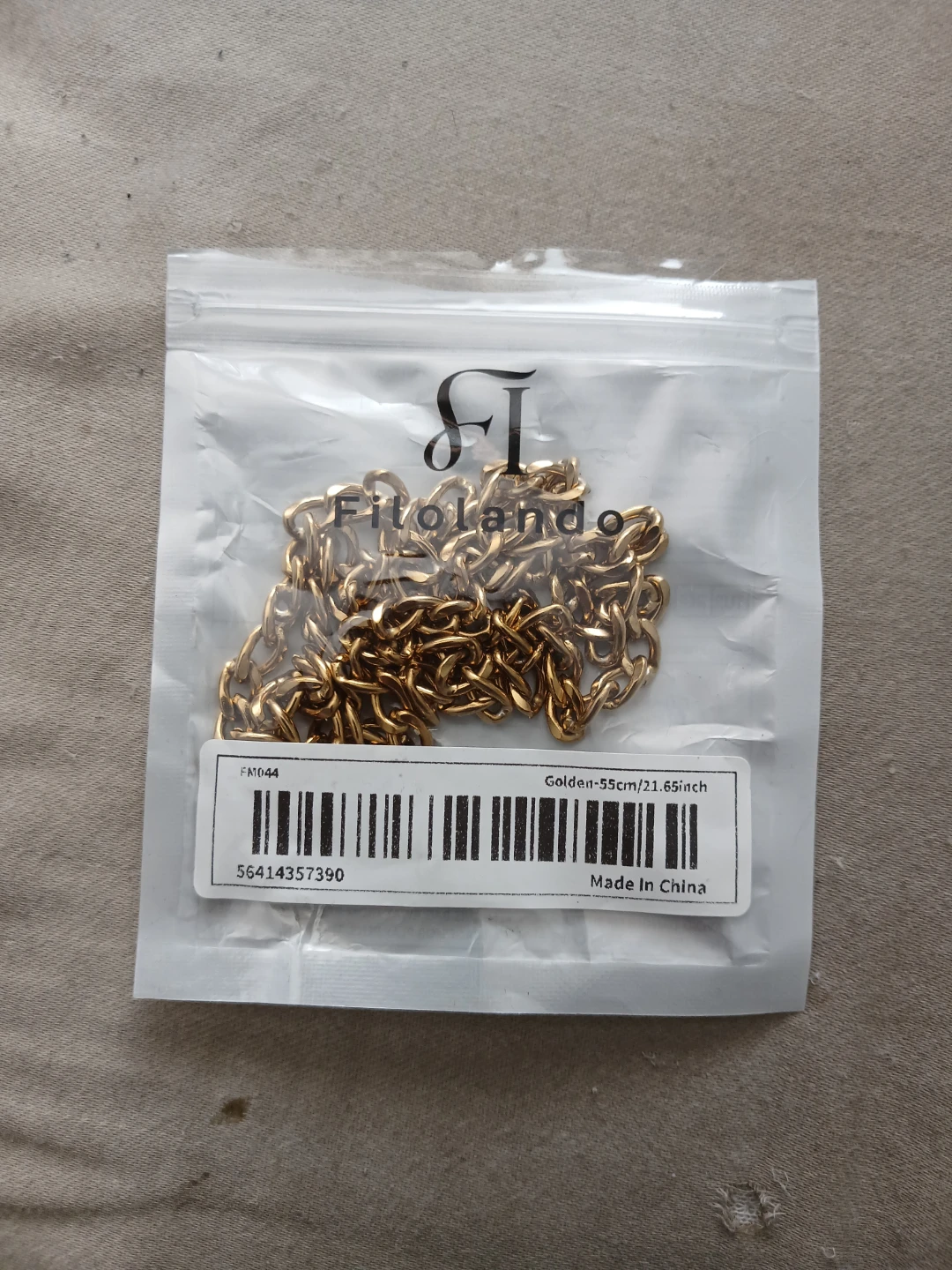18K Gold Plated 304 Stainless Steel Fitolando Chain Necklace - photo 2
