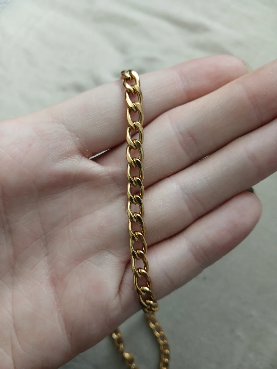 18K Gold Plated 304 Stainless Steel Fitolando Chain Necklace - photo 3