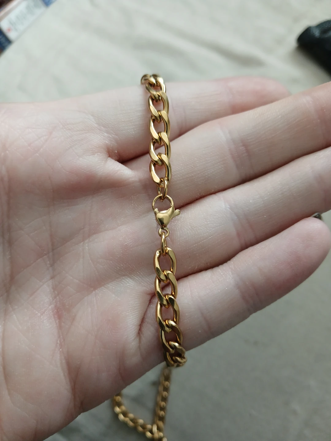 18K Gold Plated 304 Stainless Steel Fitolando Chain Necklace - photo 4