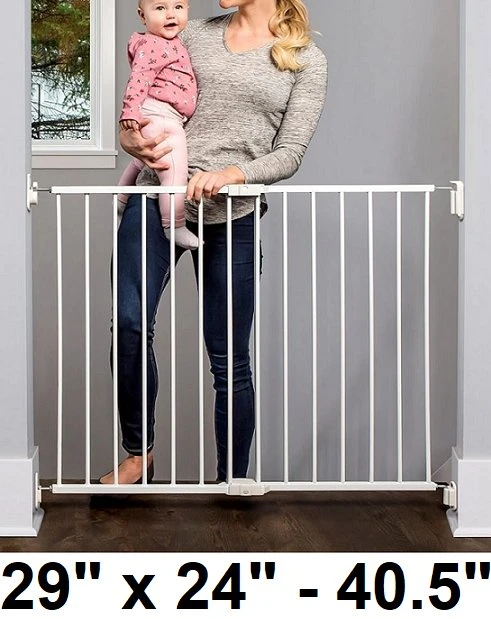 Regalo 2-in-1 Extra Wide Stairway and Hallway Safety Gate