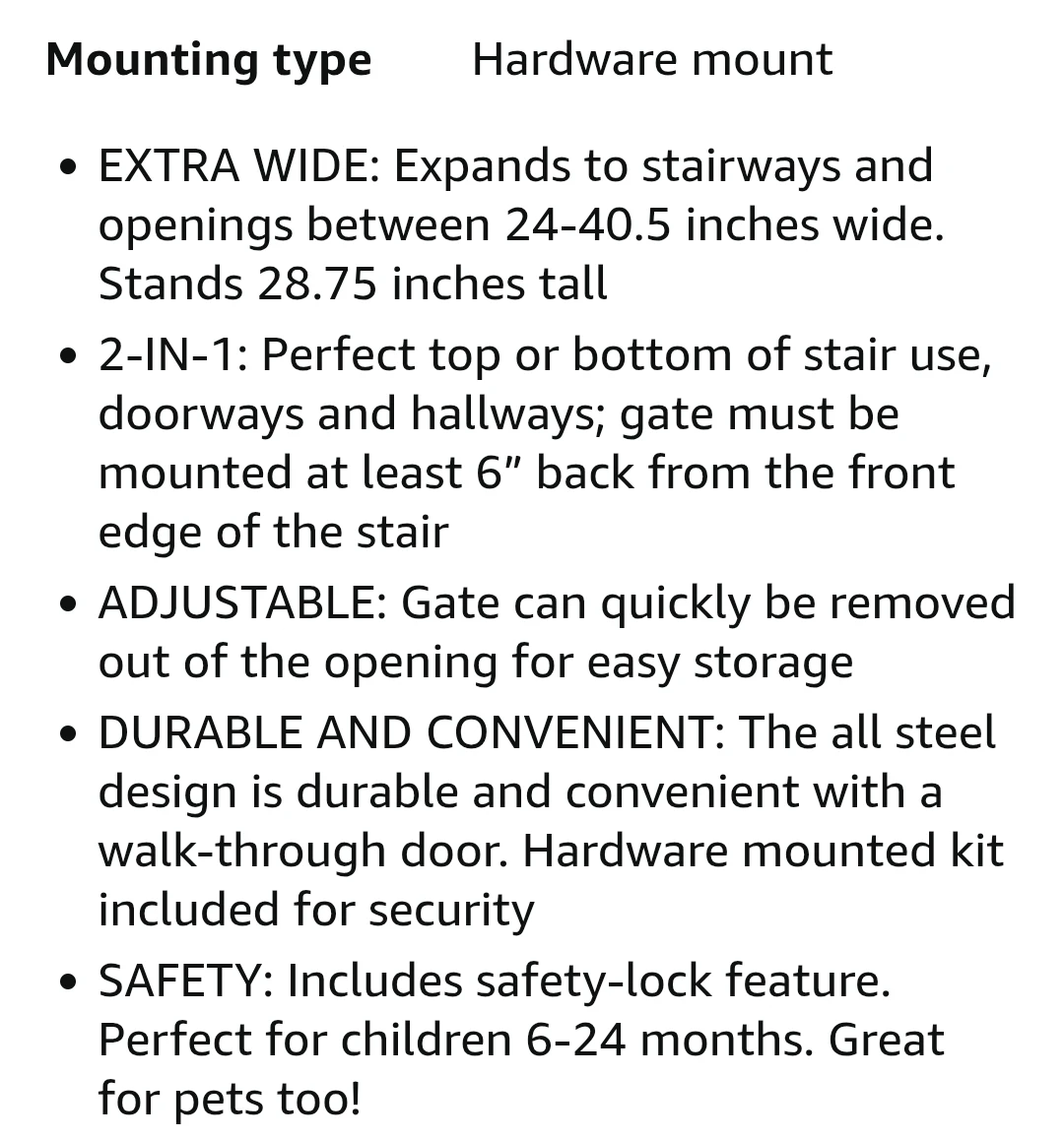 Regalo 2-in-1 Extra Wide Stairway and Hallway Safety Gate - photo 5