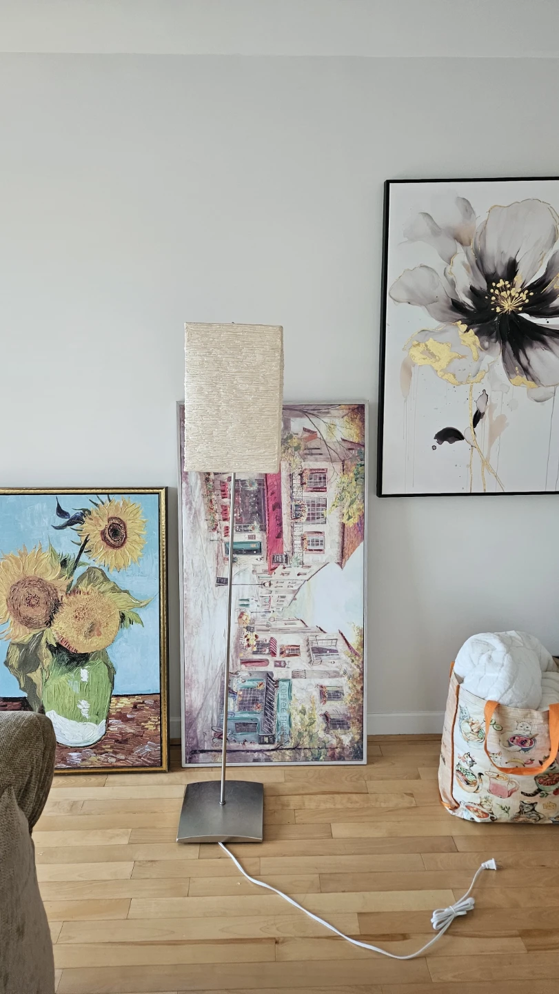 Modern Floor Lamp with Textured Shade
