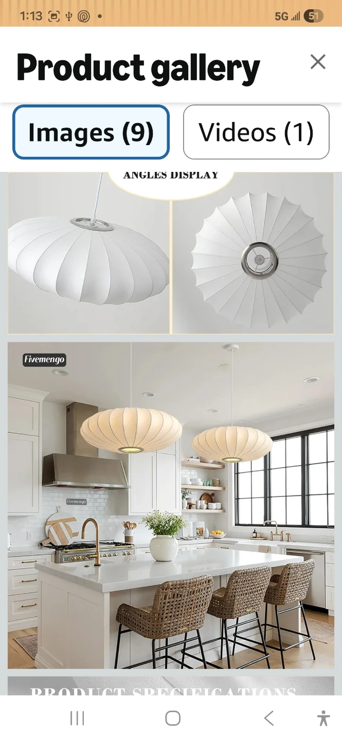 Fivmengo Pendant Light Fixture - photo 2