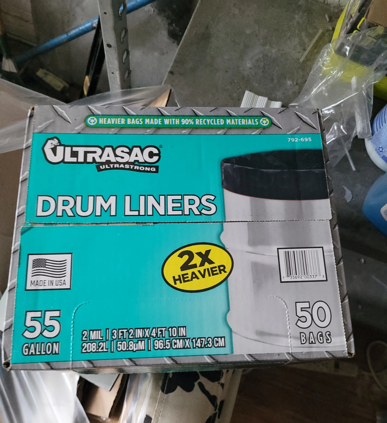 ULTRASAC 55 Gallon Drum Liners (50 Bags)