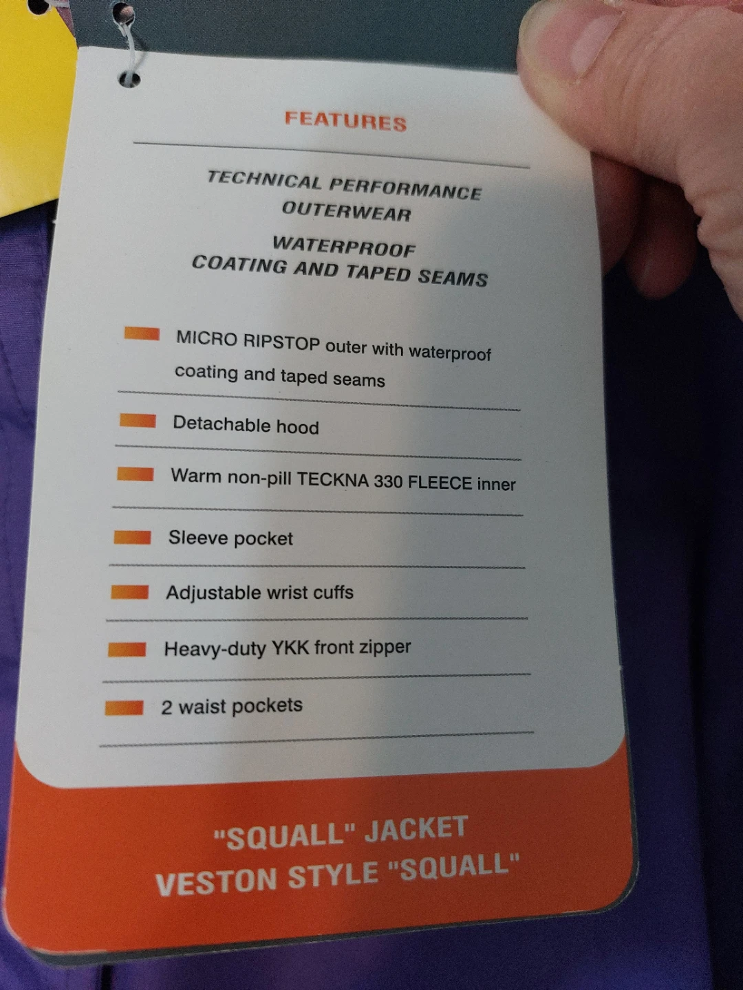 **BRAND NEW** Purple "Squall" Jacket - photo 3