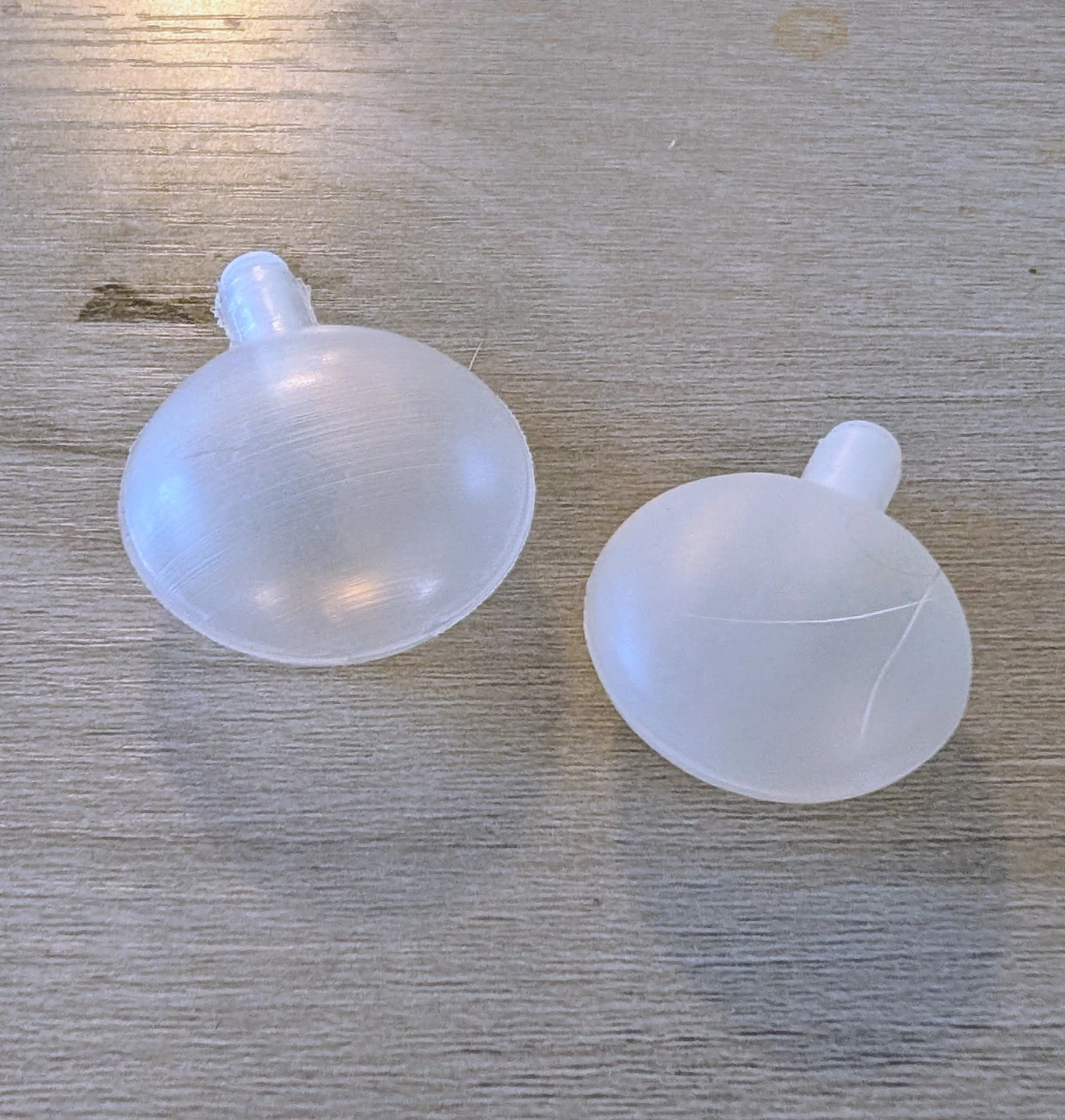 Two Clear Plastic Replacement Squeakers for Toys
