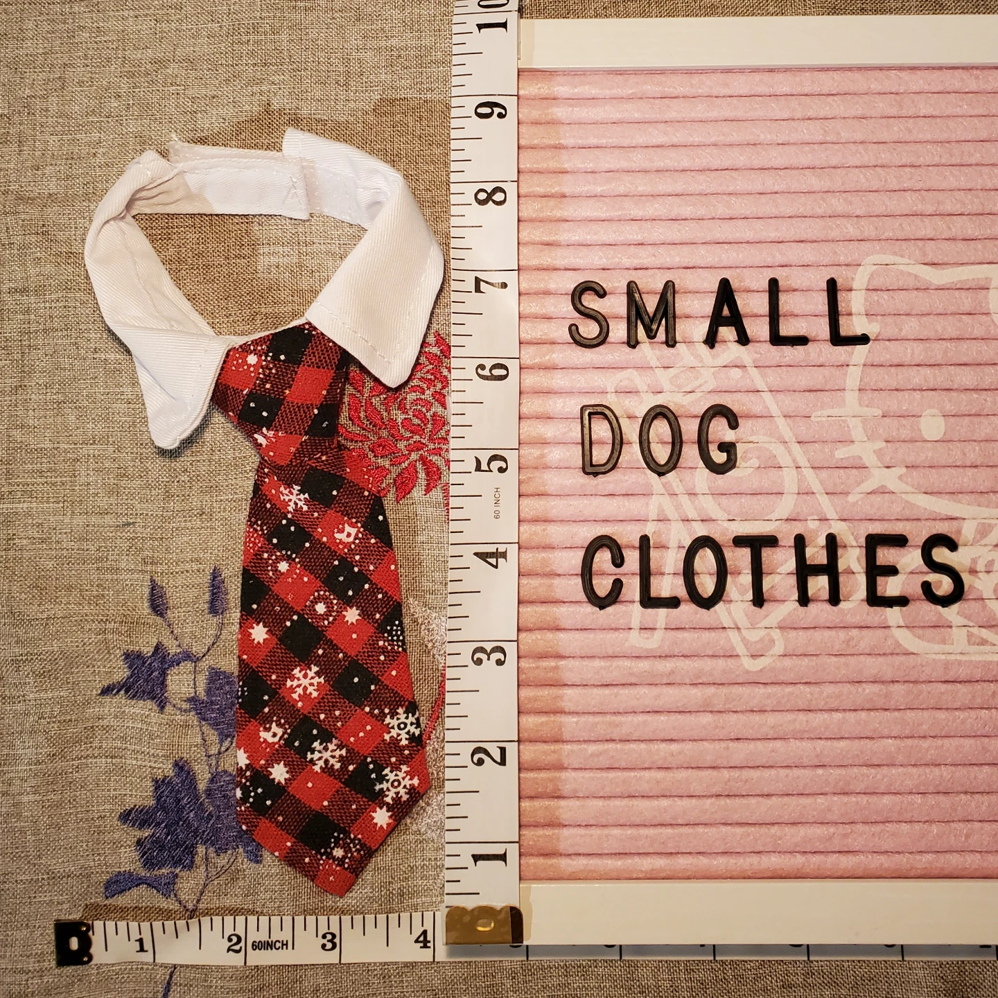Small Dog Holiday Tie - S