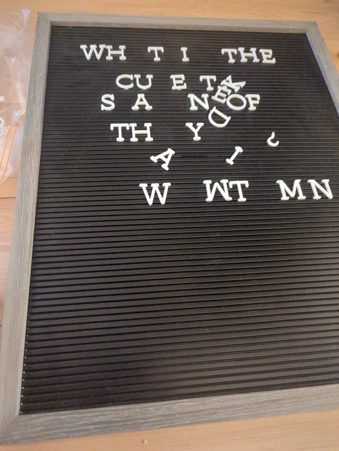 Black Letter Board with White Letters and Numbers - photo 2