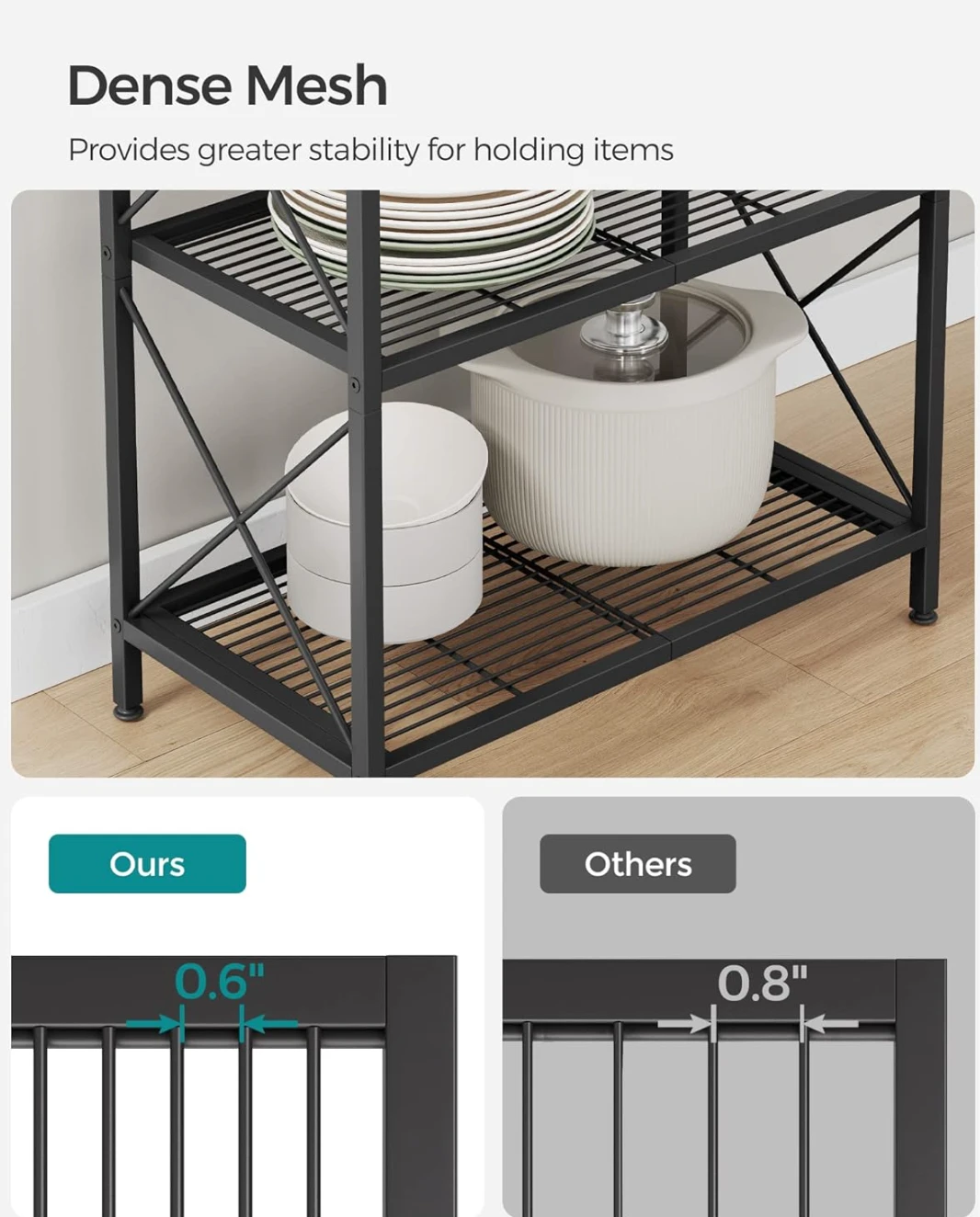 5-Tier Metal Storage Rack - photo 4