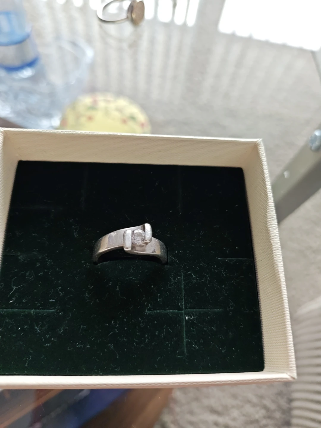 Sterling Silver Ring with Stone