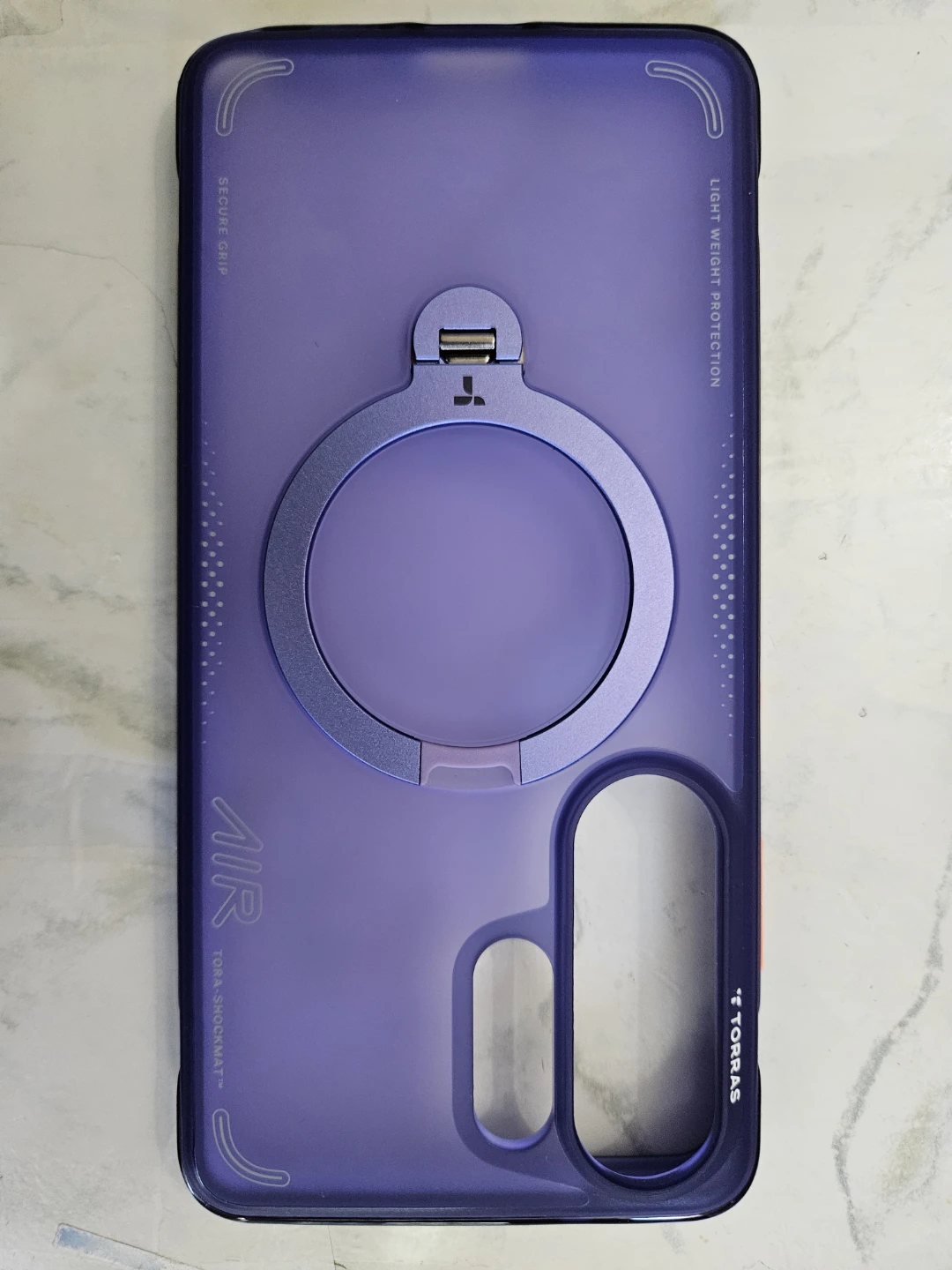 TORRAS Purple Phone Case with Ring Stand