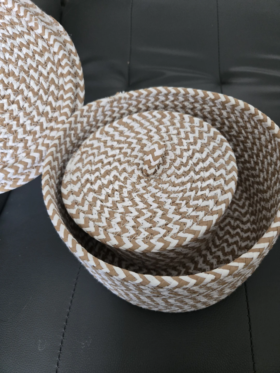 Woven Storage Basket with Lid - photo 2