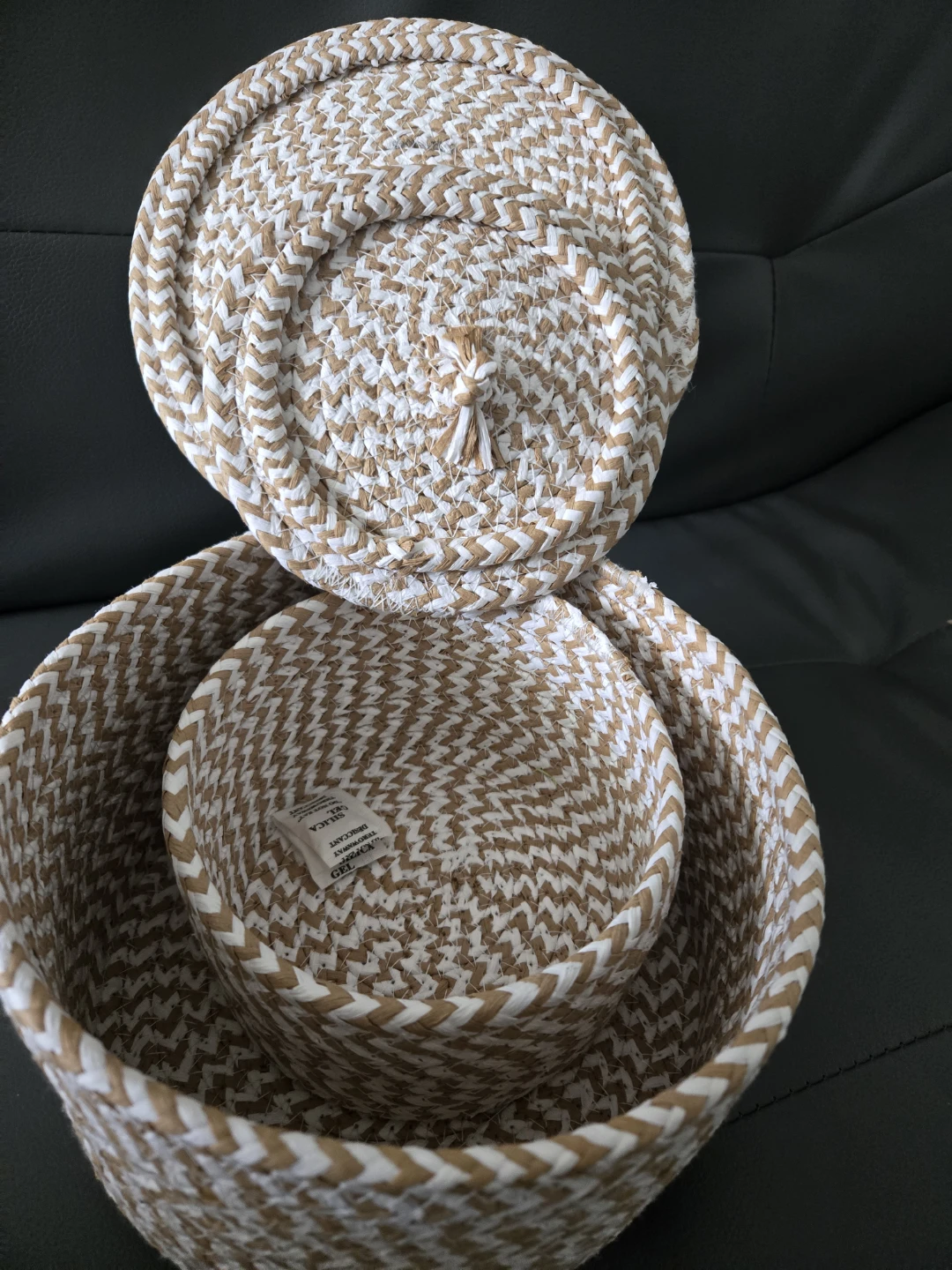 Woven Storage Basket with Lid - photo 3