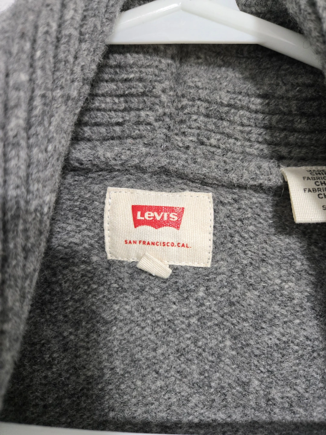 Levi's Grey Shawl Collar Cardigan - photo 3