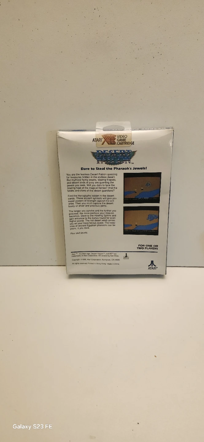 Atari XE Desert Falcon Video Game Cartridge - photo 2
