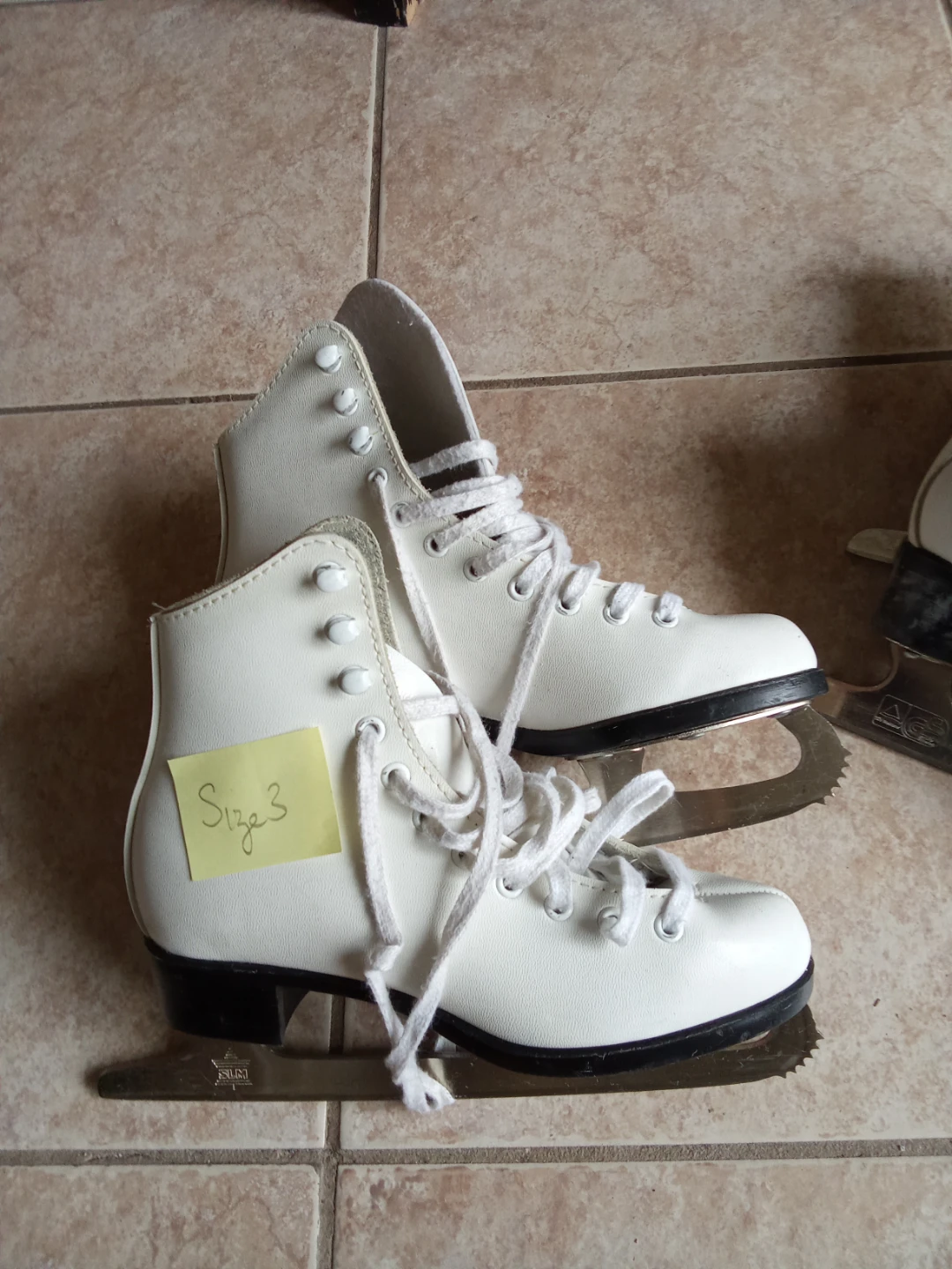 White Figure Skates - Sizes 1, 3, and 4 - photo 3