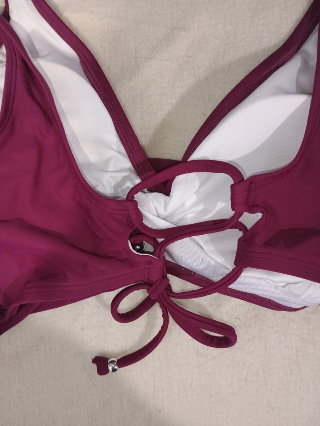 Berry colour bikini top - large - photo 3