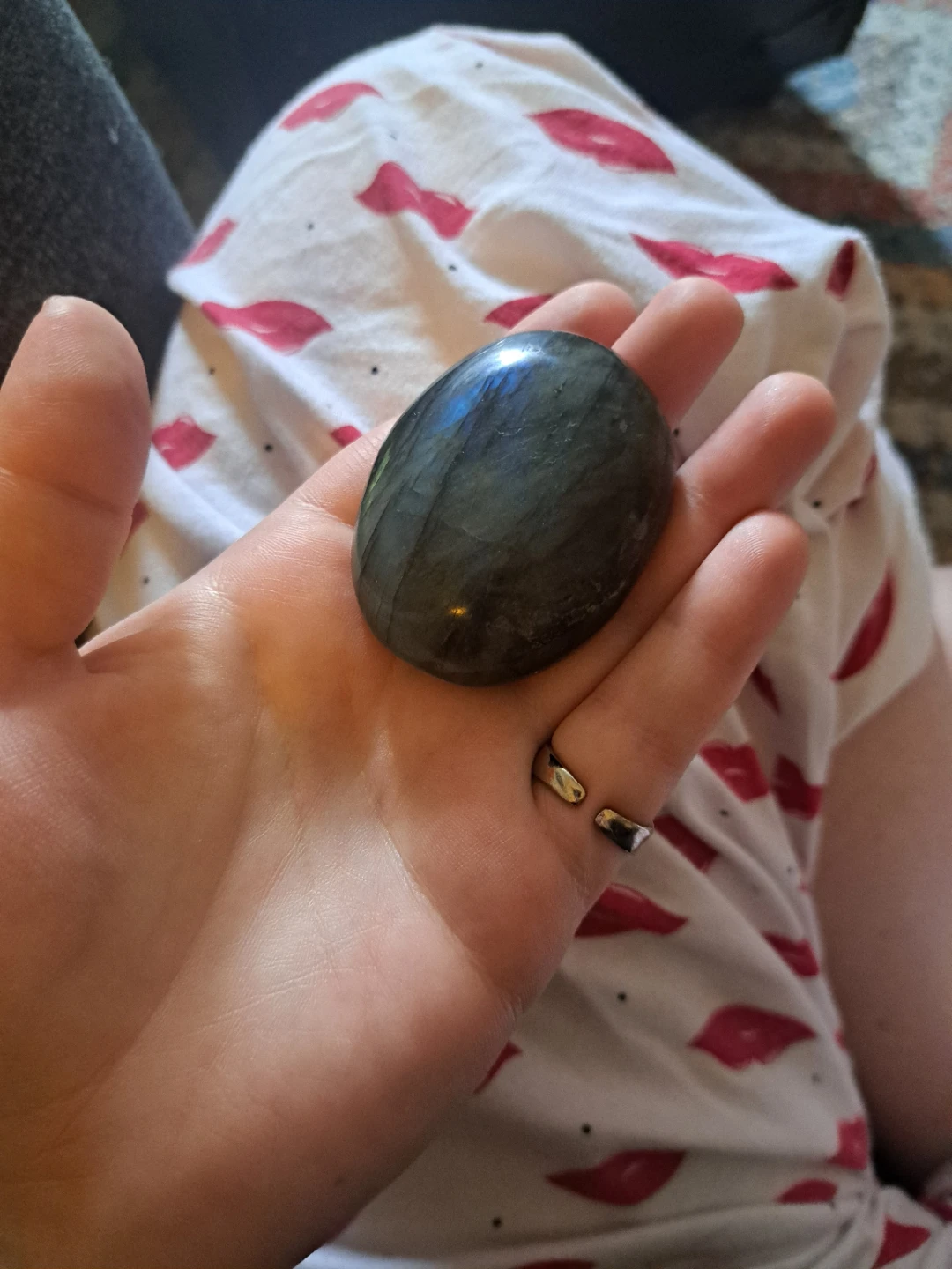 Polished Labradorite Palm Stone