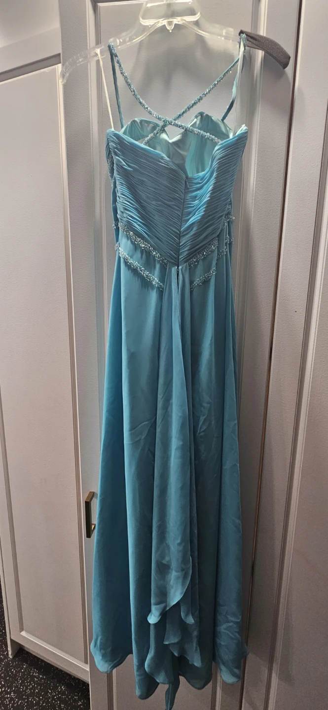 Blue Beaded Formal Dress - photo 5