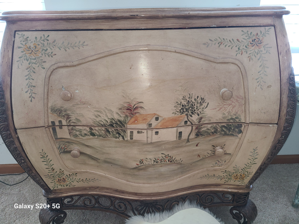 Vintage Hand-Painted Dresser Chest - photo 2