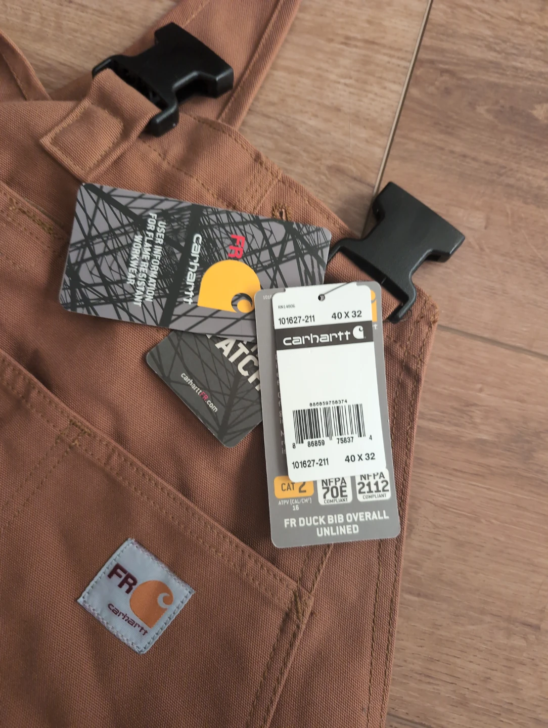 Carhartt FR Duck Bib Overall Unlined 40x32 - photo 2