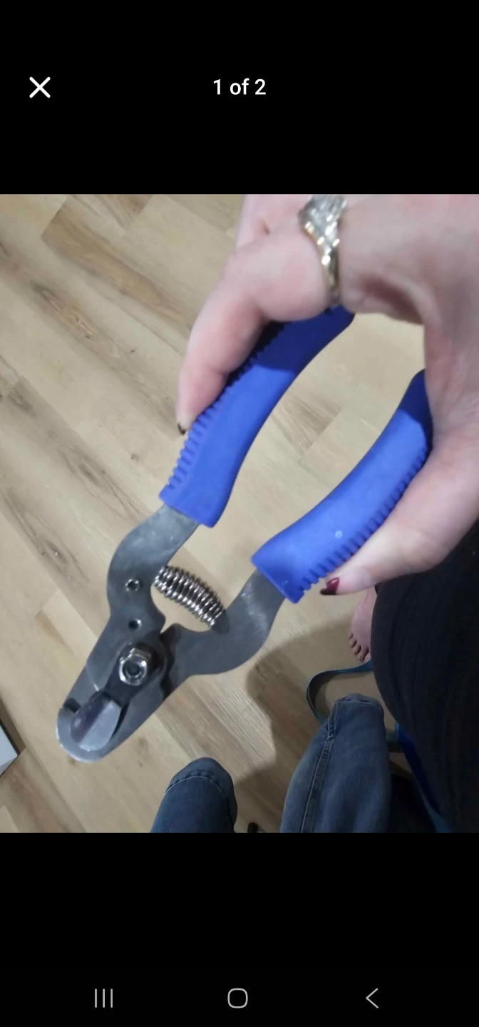 Nail cutter Tool with Blue Grips