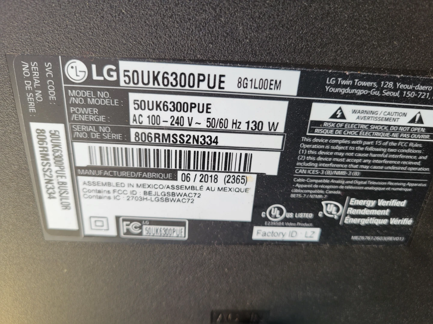 LG 50UK6300PUE 50-Inch 4K UHD Smart TV - photo 2