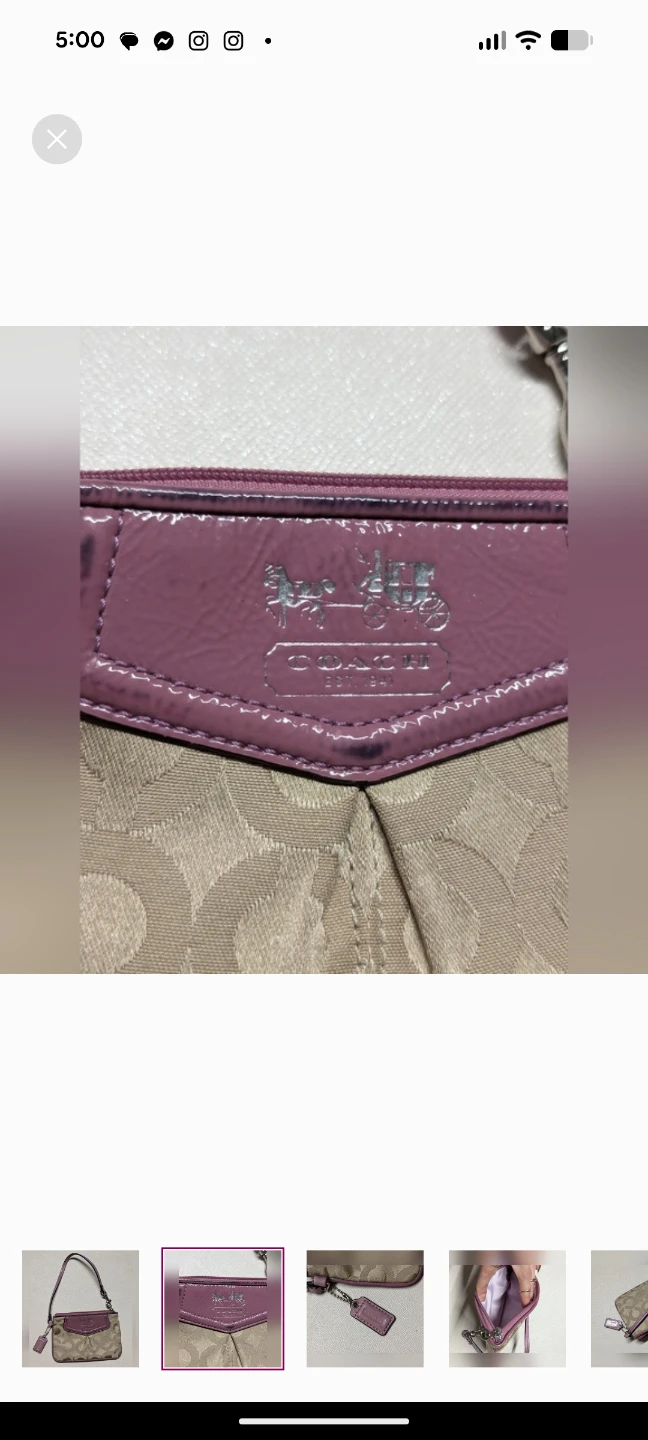 Coach Wristlet Pouch - Signature C Monogram - photo 2