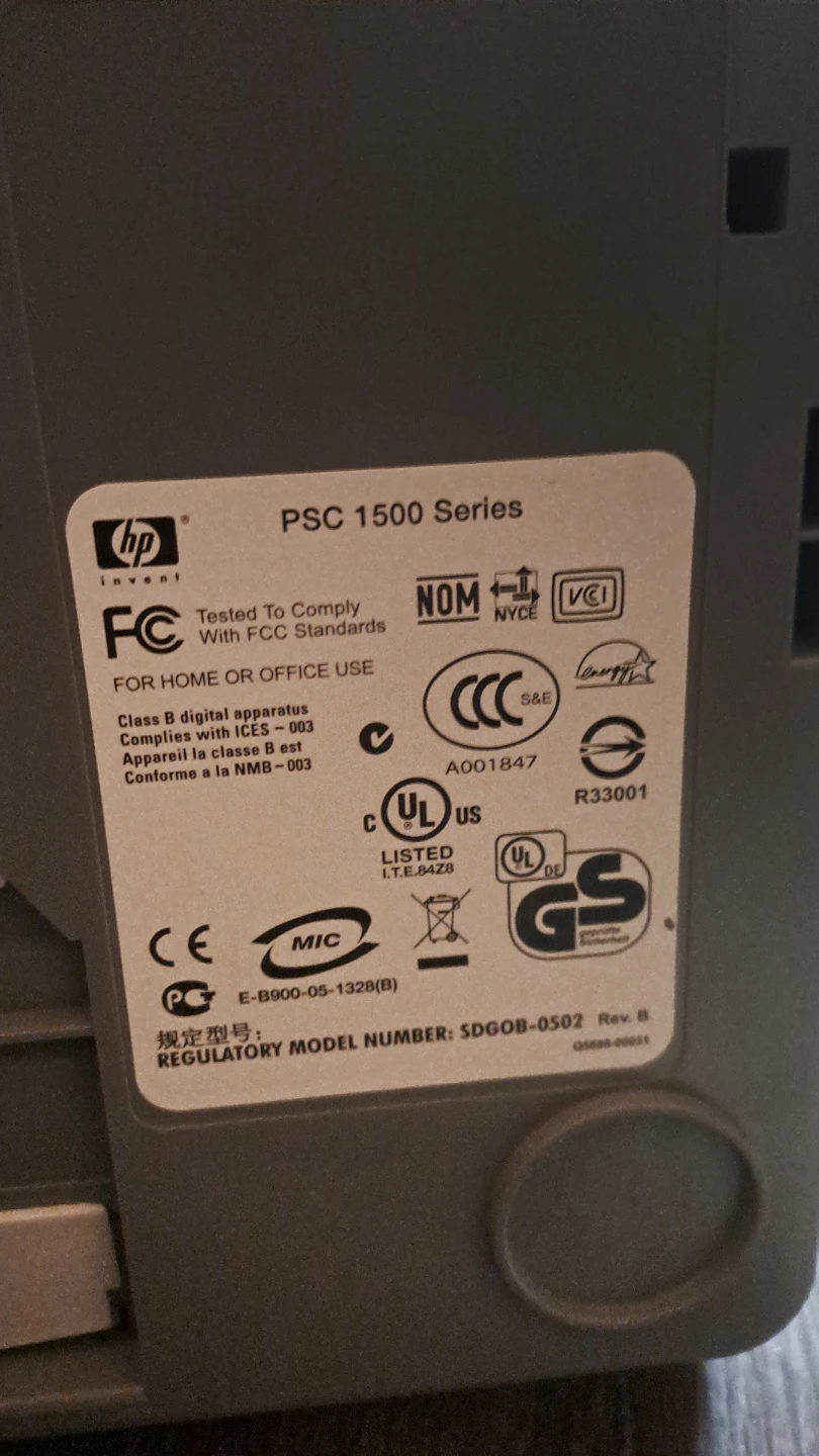 HP PSC 1510xi All-in-One Printer Scanner Copier (No power cable) - photo 5