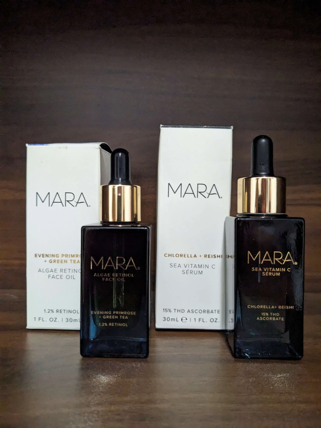 ($316 VALUE) Mara Algae Retinol Face Oil & Sea Vitamin C Serum